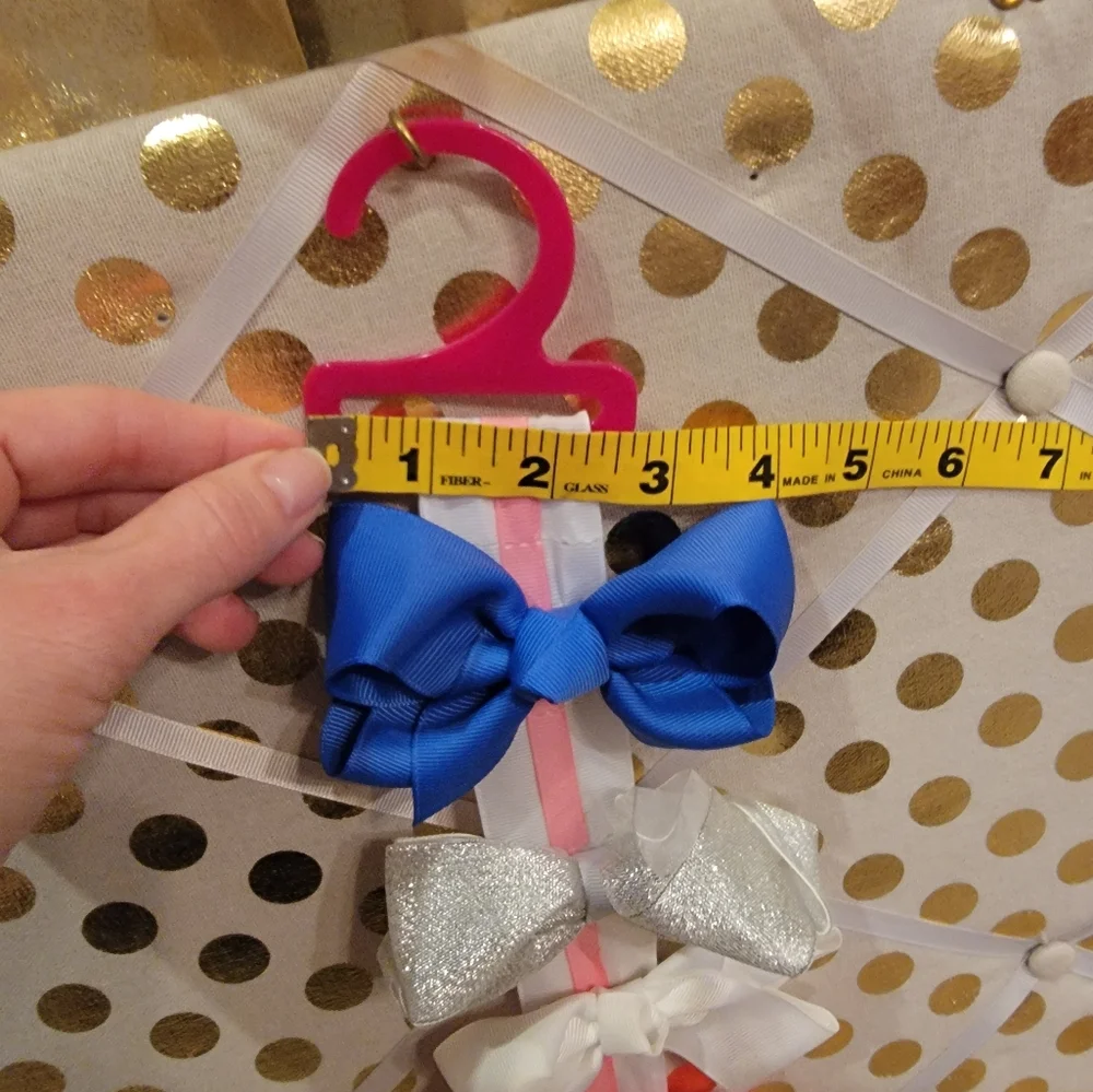 Colorful Bow Hair Clips And Holder
